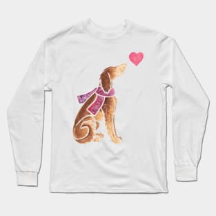 Watercolour Saluki Long Sleeve T-Shirt